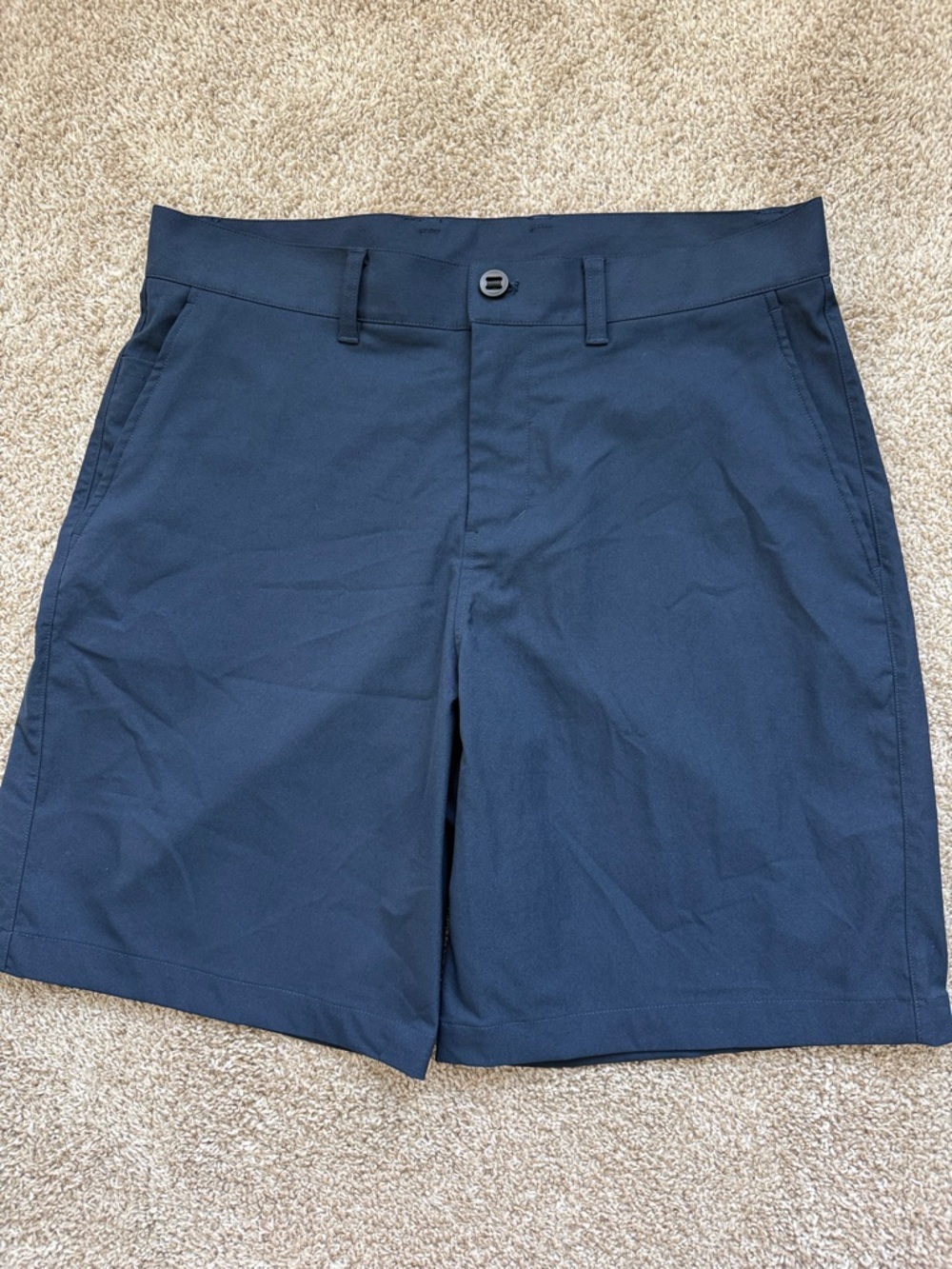 lululemon athletica Men's Navy Stretch Cargo Shorts